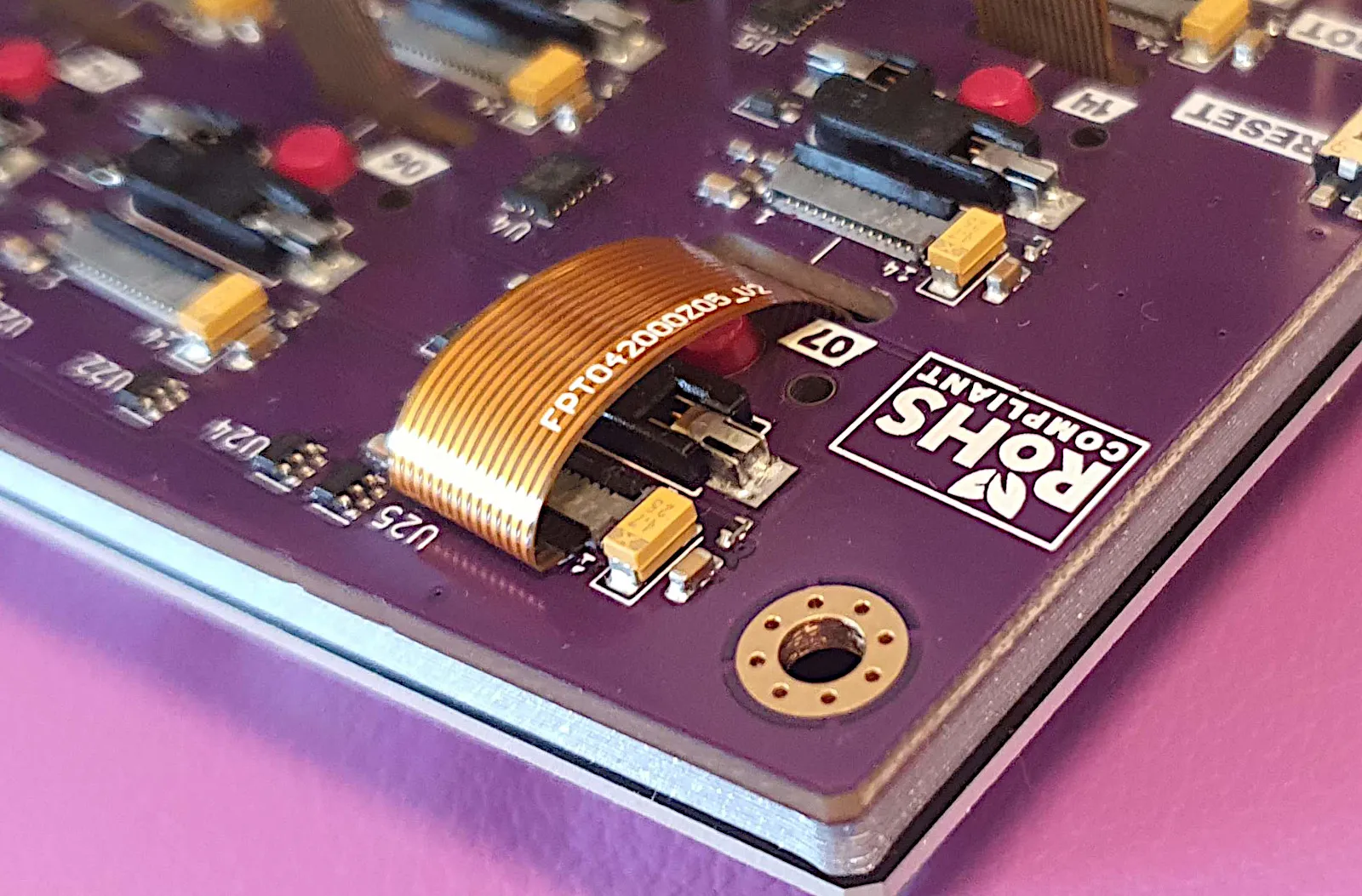FPC inserted and locked