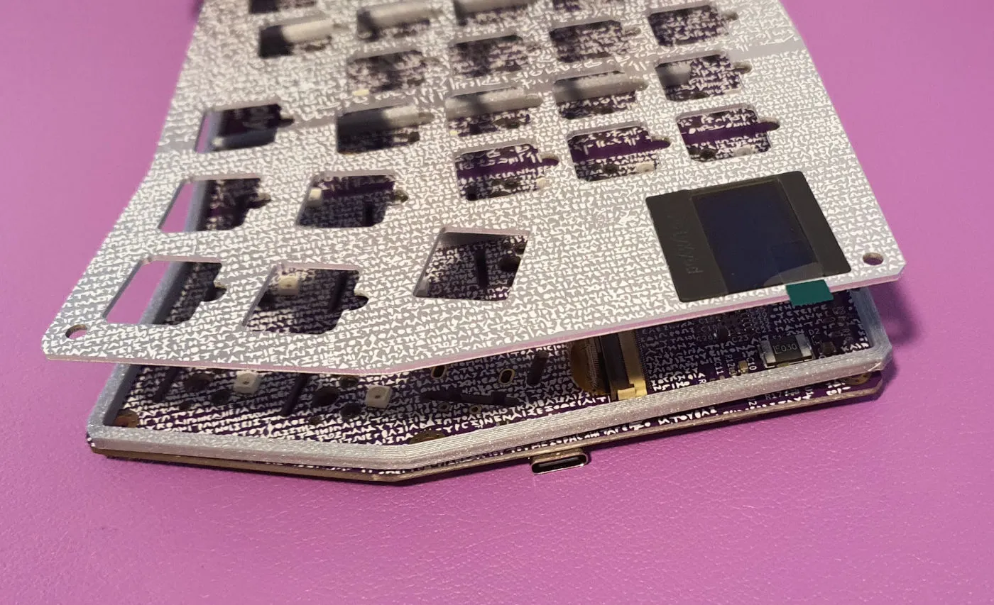 Insert the status display